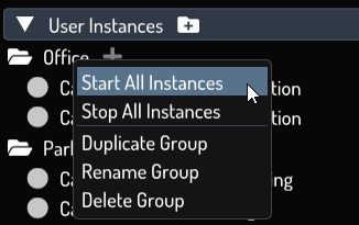 Group Context Menu