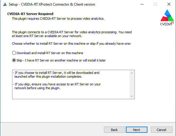 RT Server Installation Option